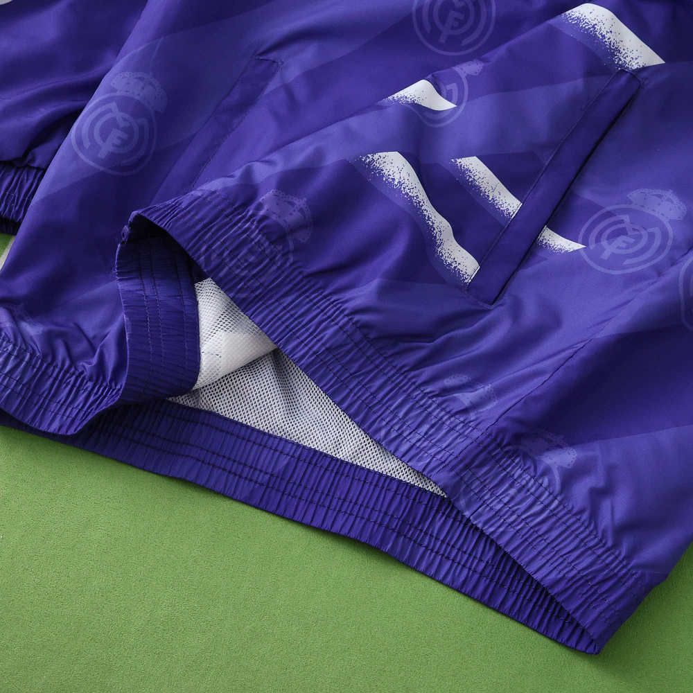 9596 Real Madrid CF purple Hooded windbreak