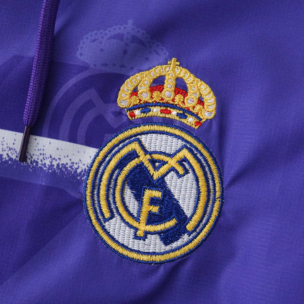 9596 Real Madrid CF purple Hooded windbreak