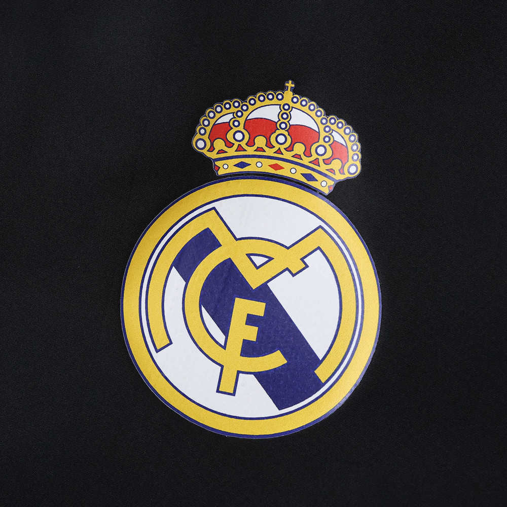2526 Real Madrid CF black Hooded windbreak