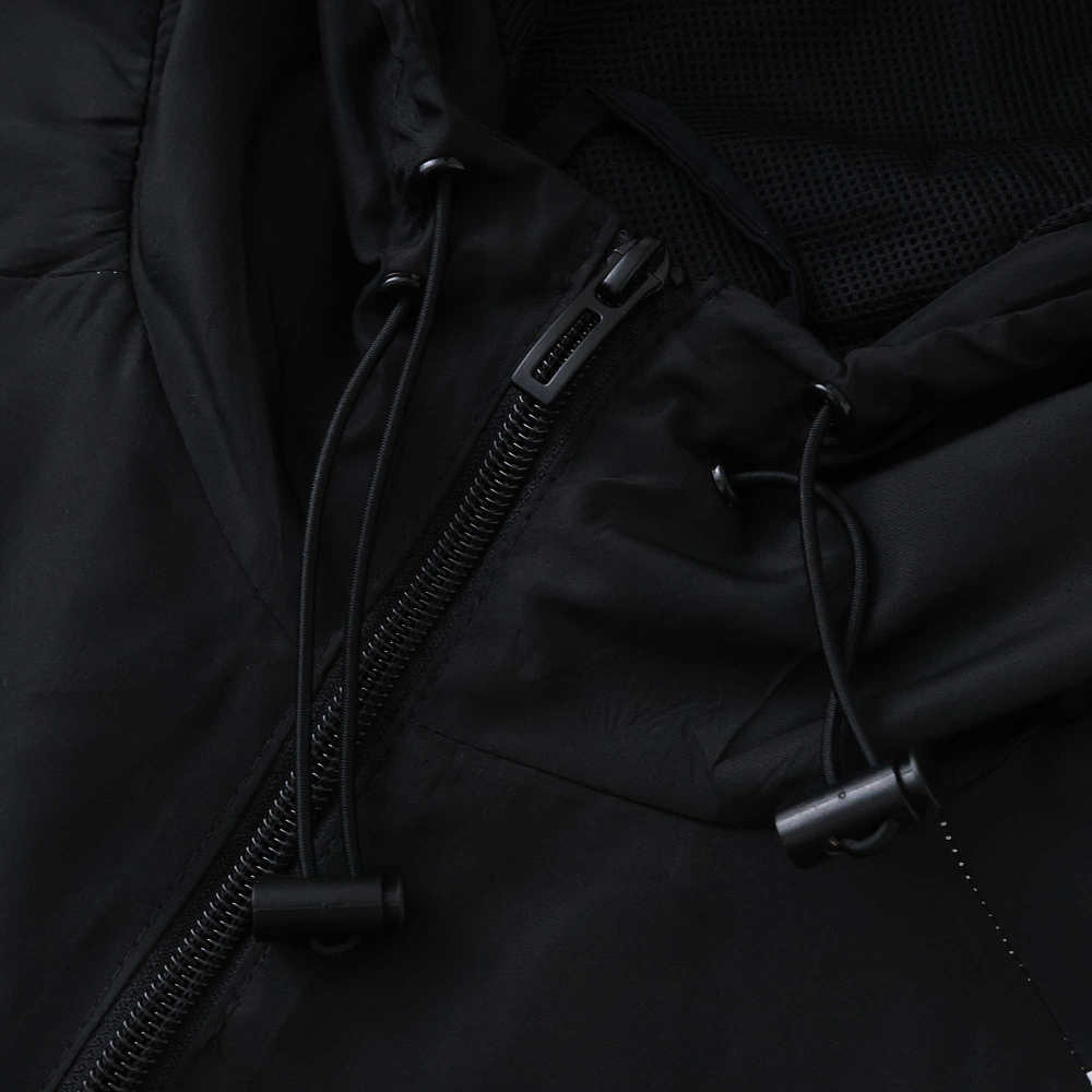 2526 Real Madrid CF black Hooded windbreak