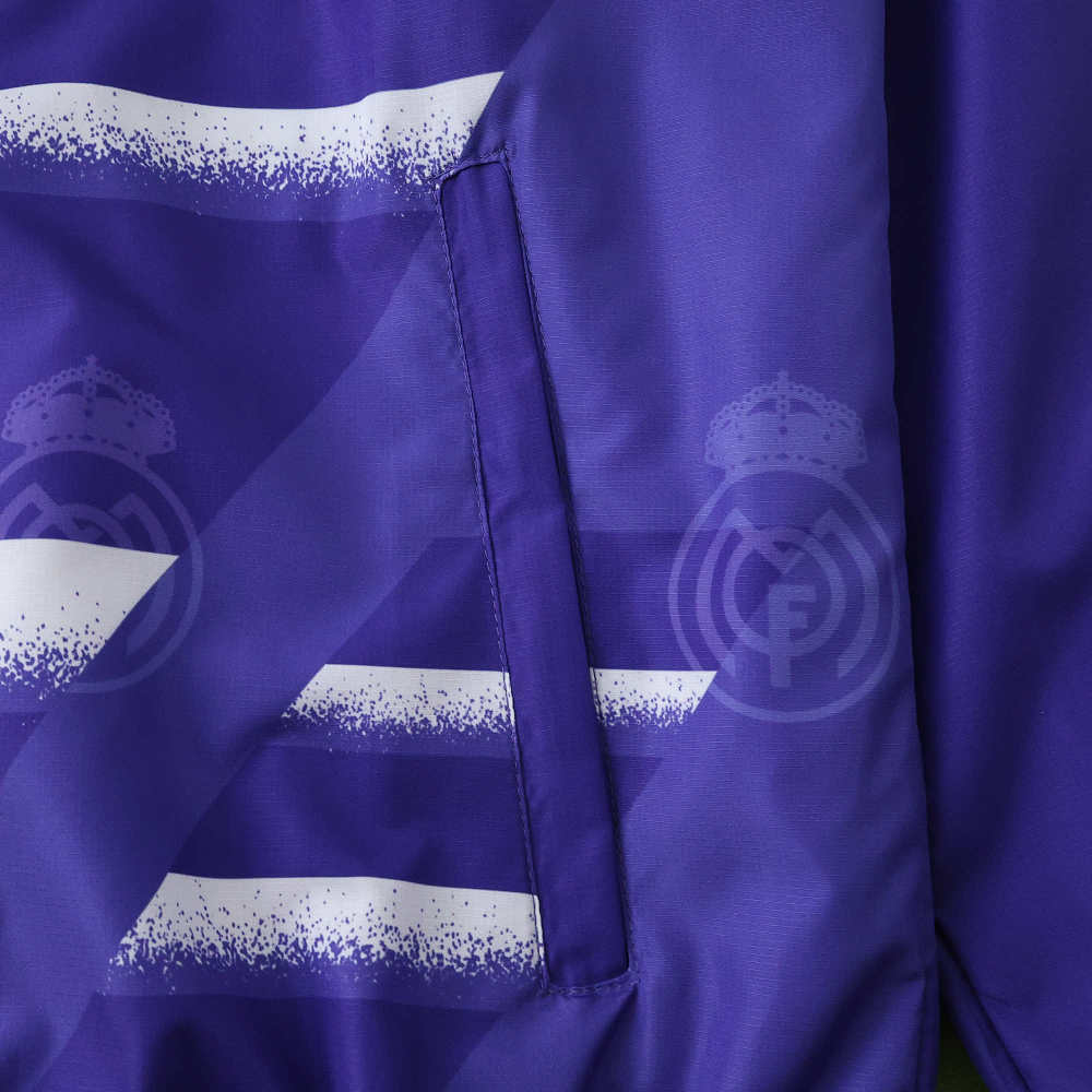 9596 Real Madrid CF purple Hooded windbreak