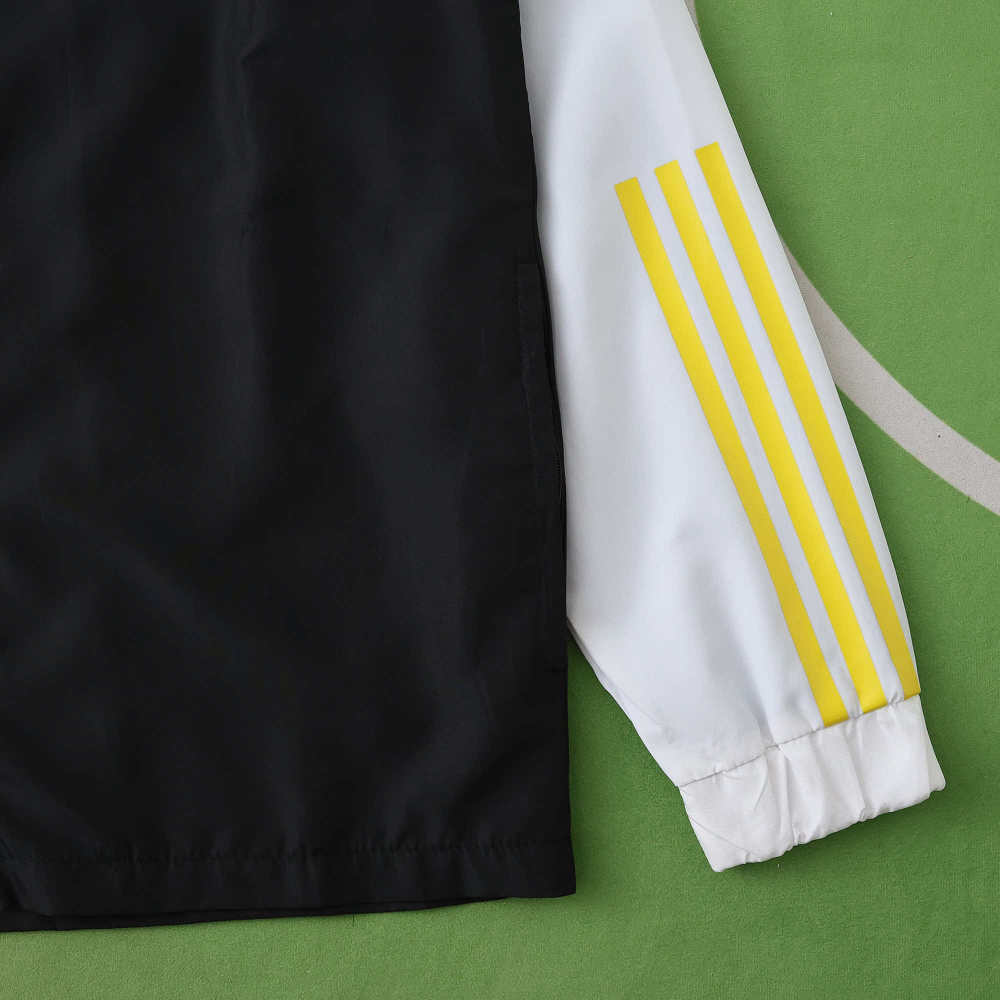 2526 Real Madrid CF black Hooded windbreak