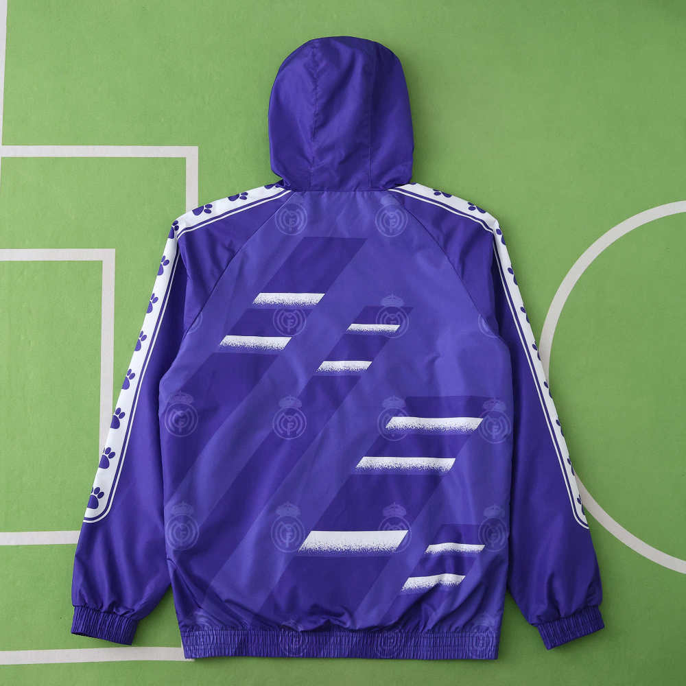 9596 Real Madrid CF purple Hooded windbreak