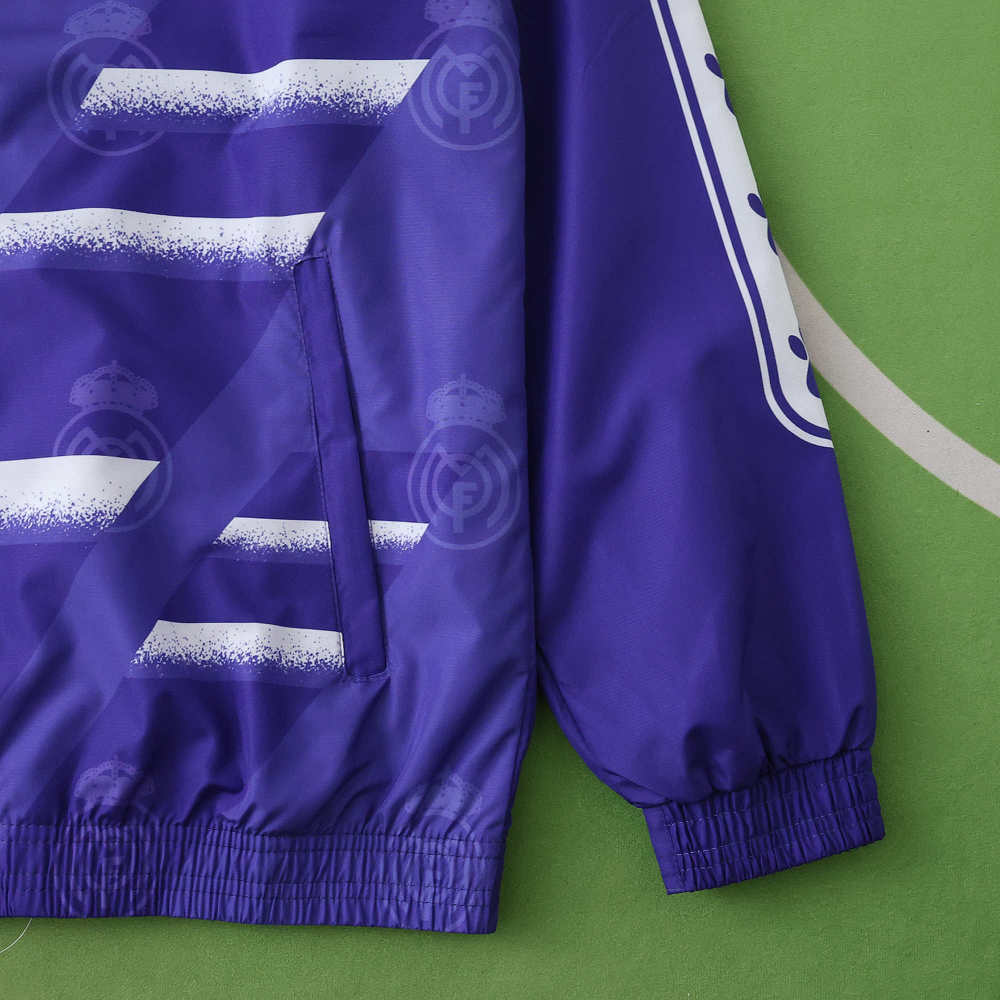 9596 Real Madrid CF purple Hooded windbreak