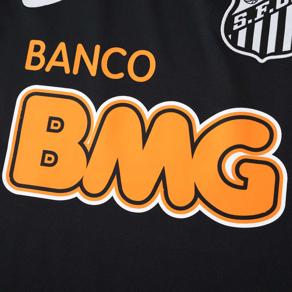 1213 season Santos FC black Long sleeved retro Fan version