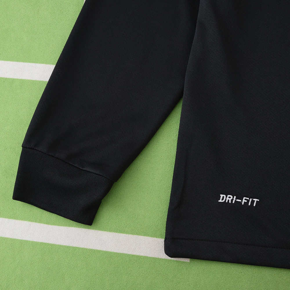 1213 season Santos FC black Long sleeved retro Fan version
