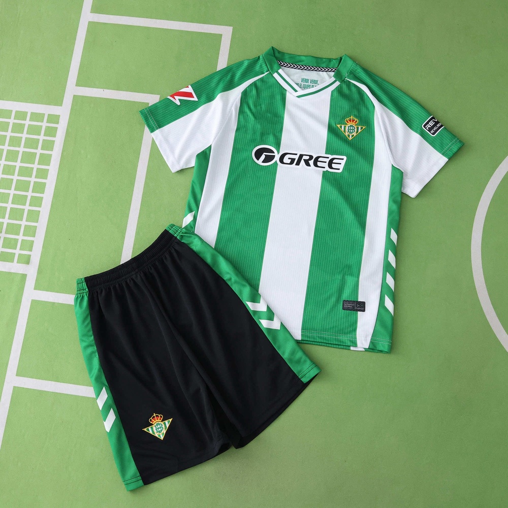 2526 season Real Betis Balompié home Kids kit