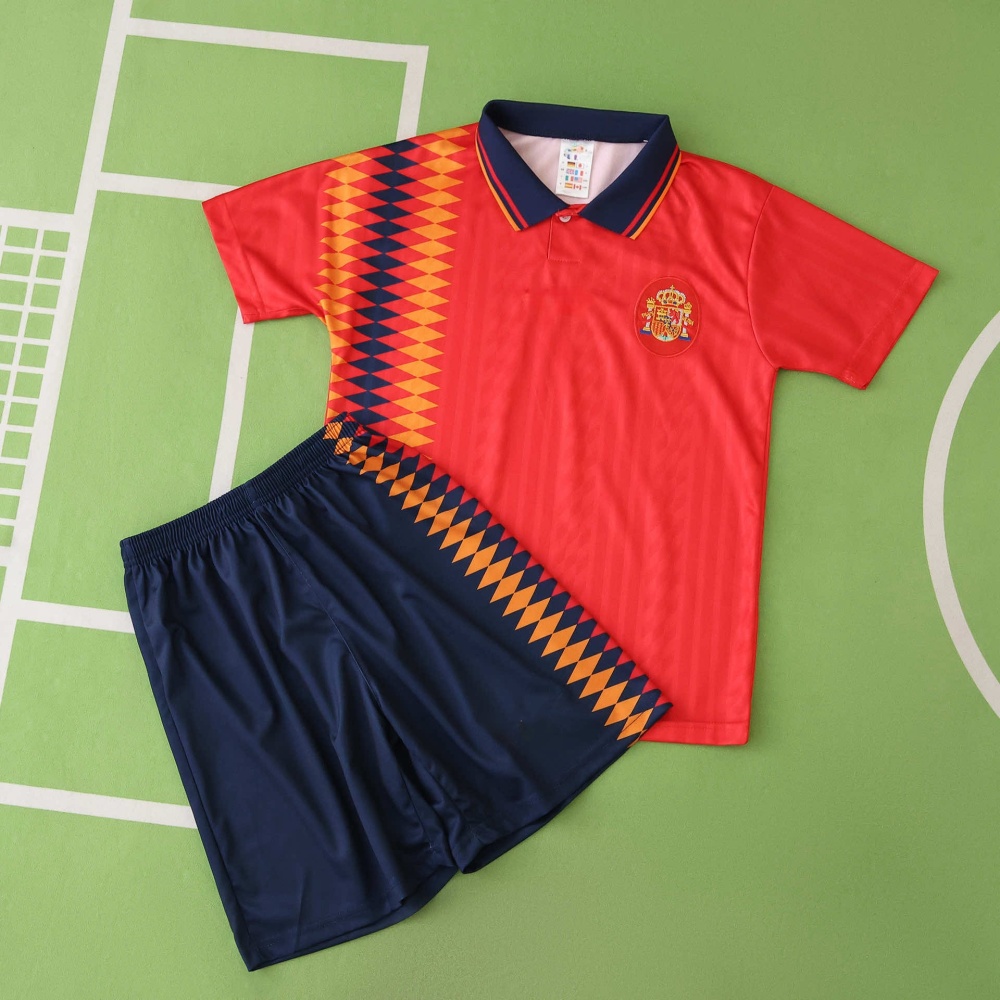 1994 season Spain home retro Kids kit