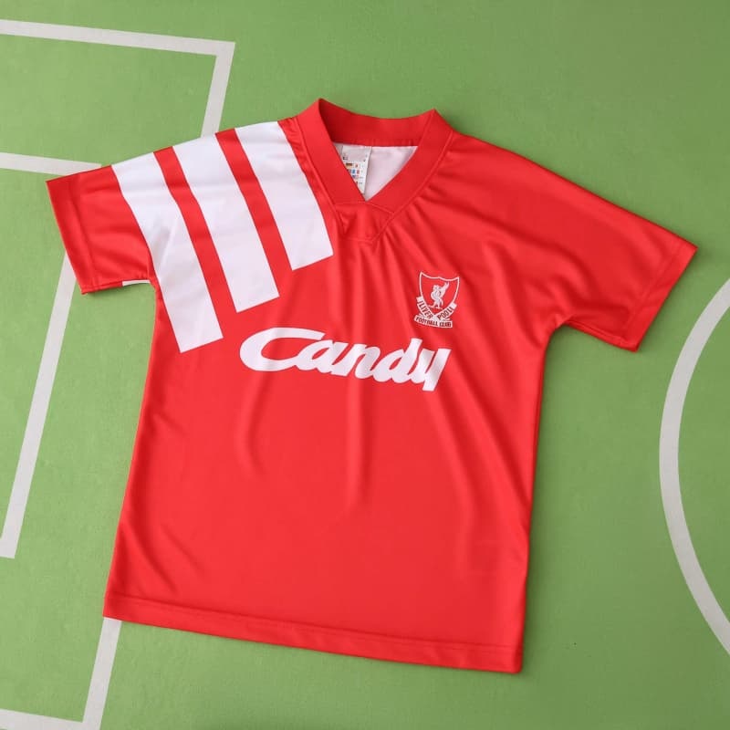 1992 season Liverpool F.C.  home retro Kids kit