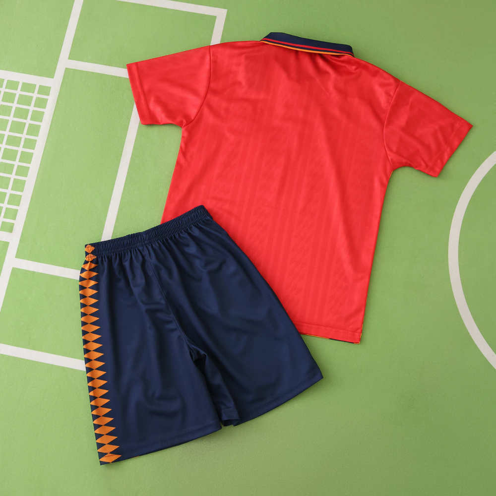 1994 season Spain home retro Kids kit