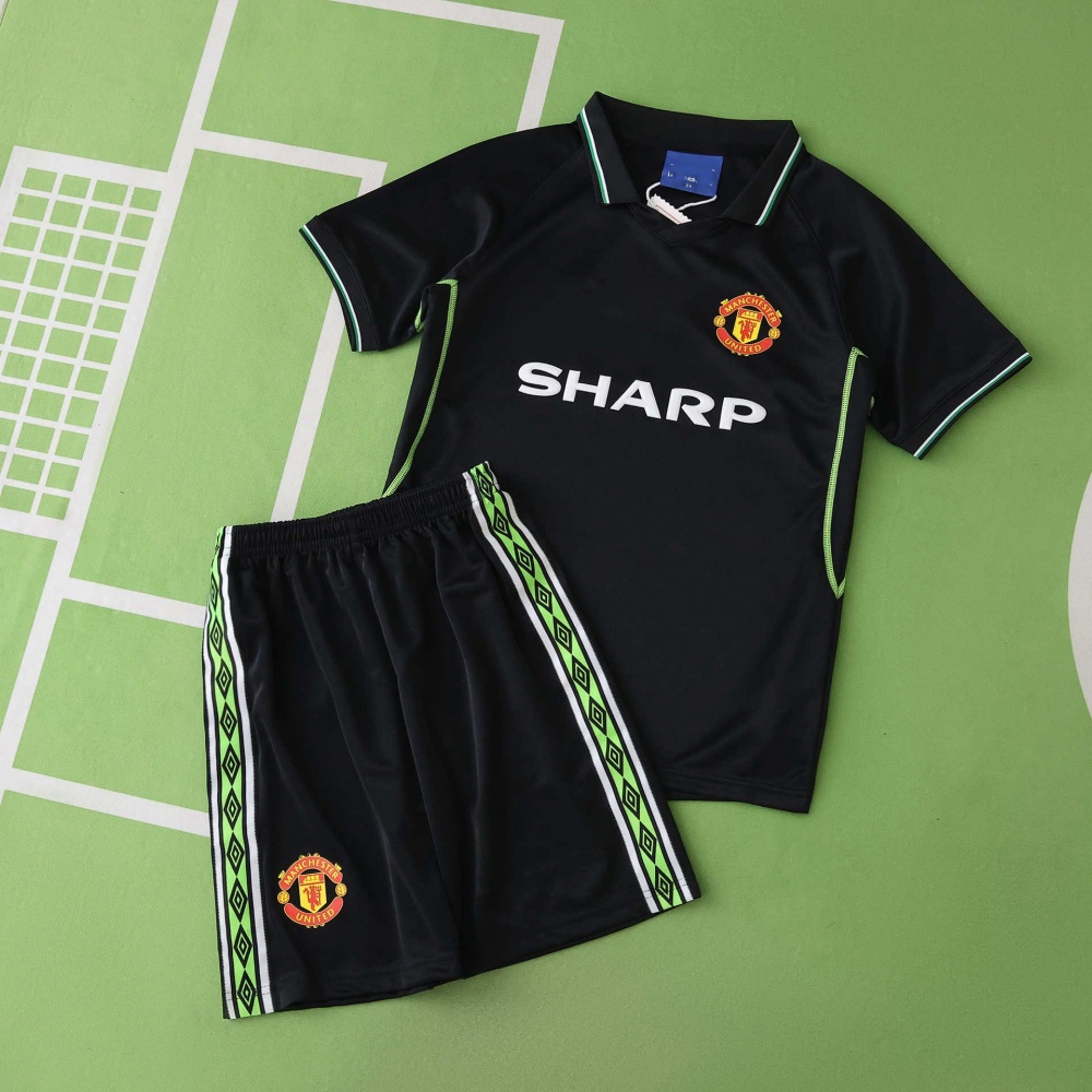 9899 season Manchester United F.C. third retro Kids kit