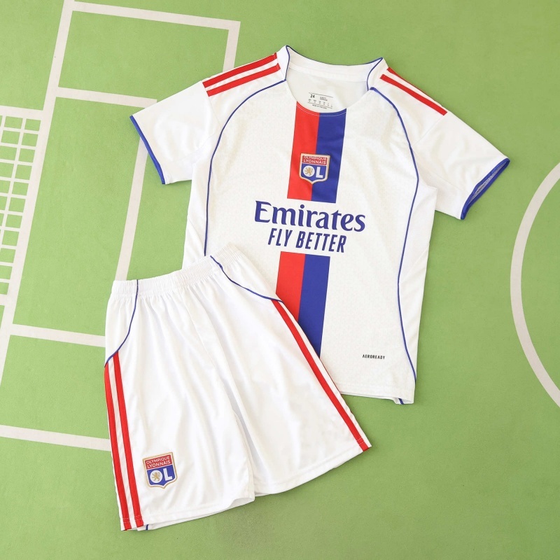 2526 season Olympique Lyonnais home Kids kit