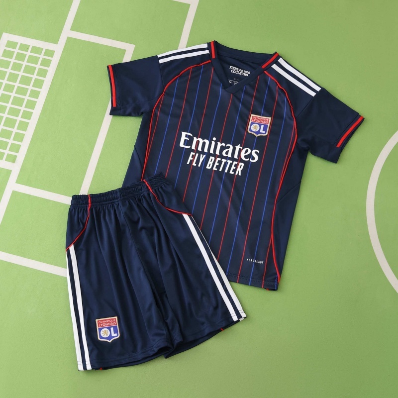 2526 season Olympique Lyonnais away Kids kit