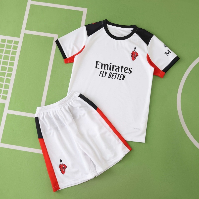 2526 Season A.C. Milan  Away Kids Kit