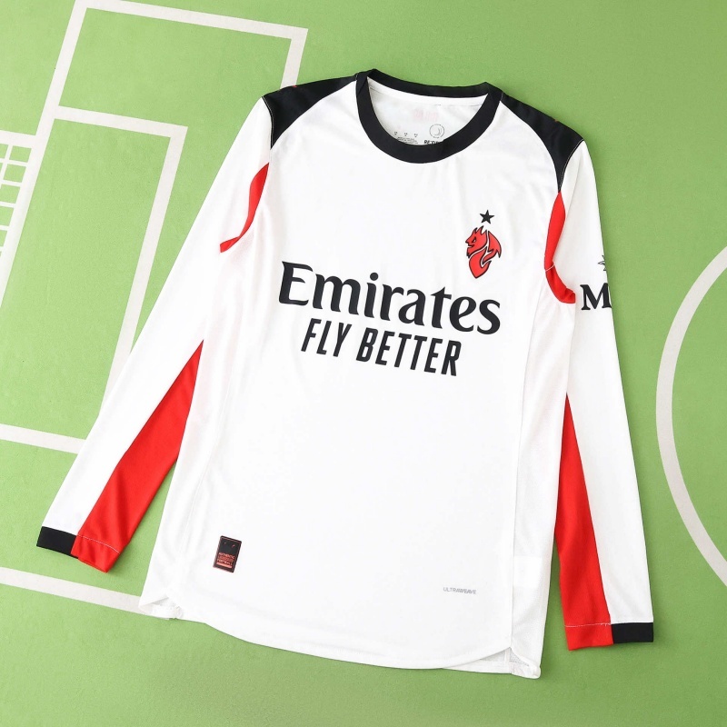 2526 Season  A.C. Milan Away Long sleeved Player version