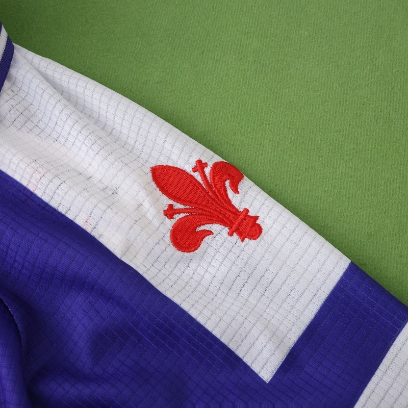 98 season ACF Fiorentina home Long sleeve  retro Fan version