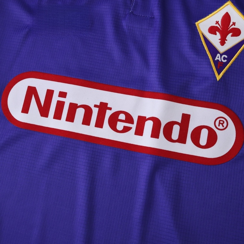 98 season ACF Fiorentina home Long sleeve  retro Fan version
