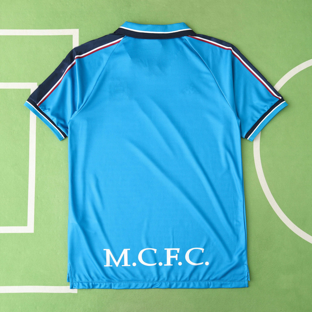 9798 season Manchester City F.C. home retro Fan version