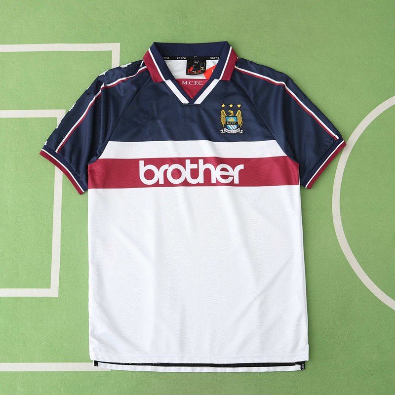 9798 season Manchester City F.C. away retro Fan version
