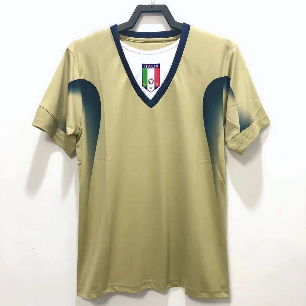 2006 season Italy Goalkeeper Gold retro Fan version