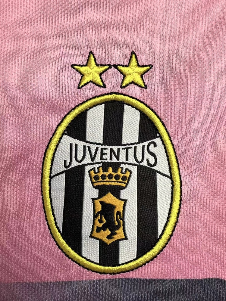 0203 season Juventus Pink Black retro Fan version