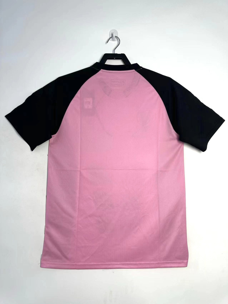 0203 season Juventus Pink Black retro Fan version