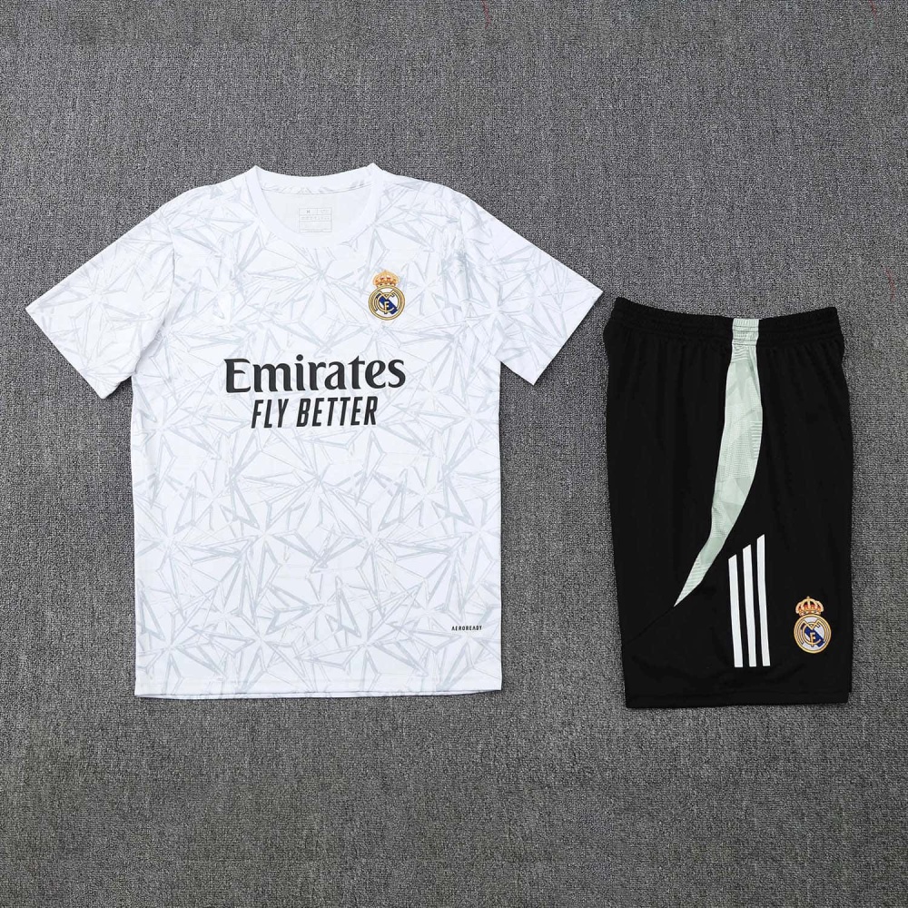2526 season Real Madrid CF Training clothes suit Short sleeve Fan version
