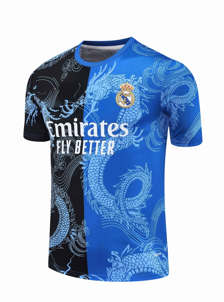 2526 season Real Madrid CF Training clothes suit Short sleeve Fan version