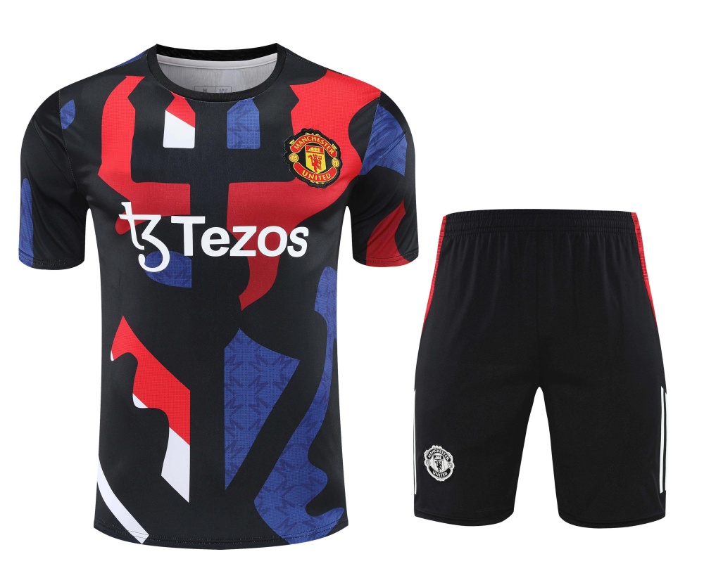 2526 season Manchester United F.C. Training clothes suit Short sleeve Fan version