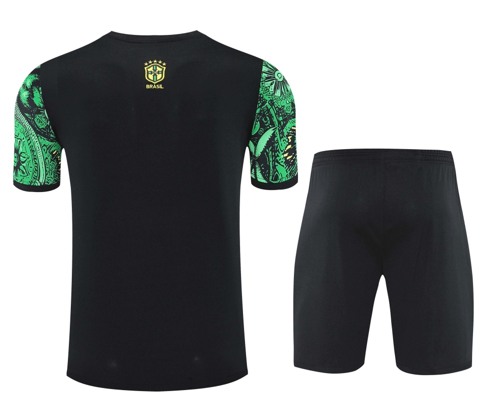 2526 Brazil Jesus Training clothes suit Short sleeve Fan version