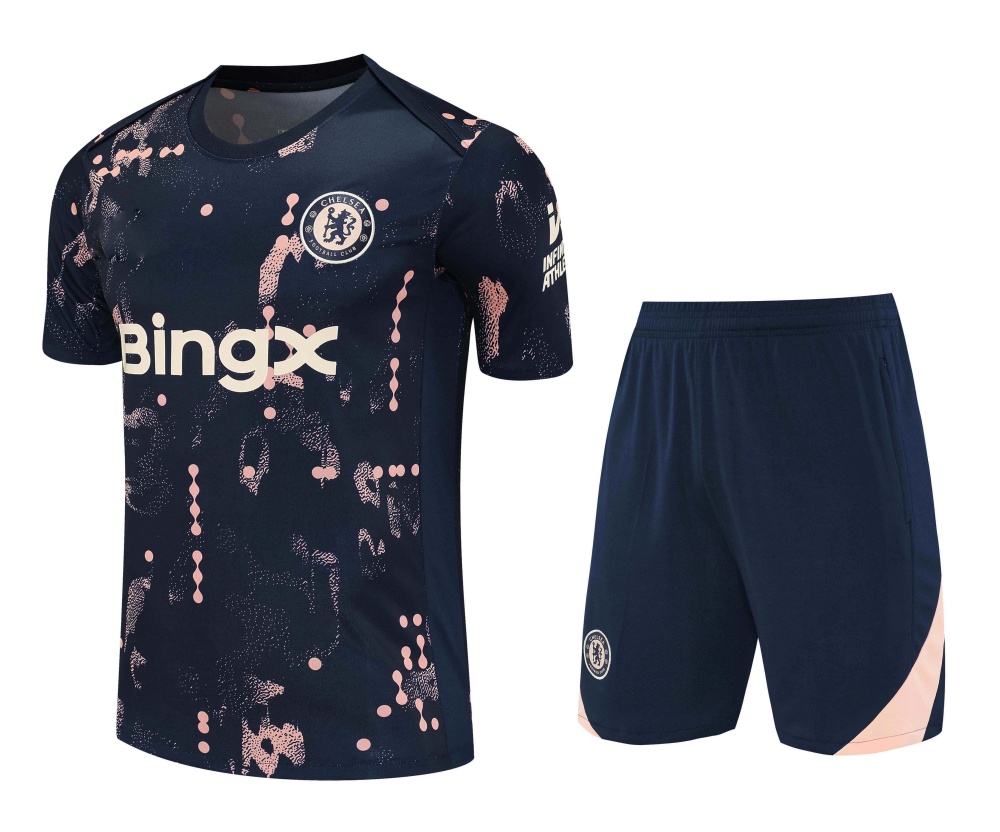 2526 season Chelsea F.C. Training clothes suit Short sleeve Fan version