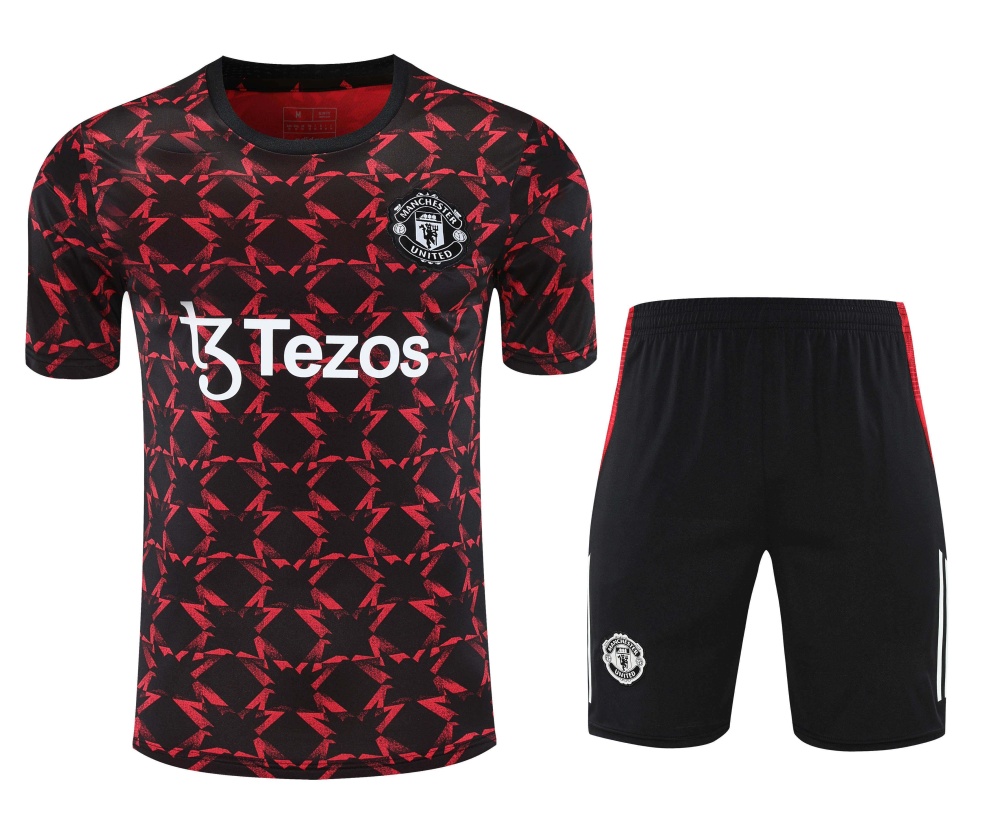 2526 season Manchester United F.C. Training clothes suit Short sleeve Fan version