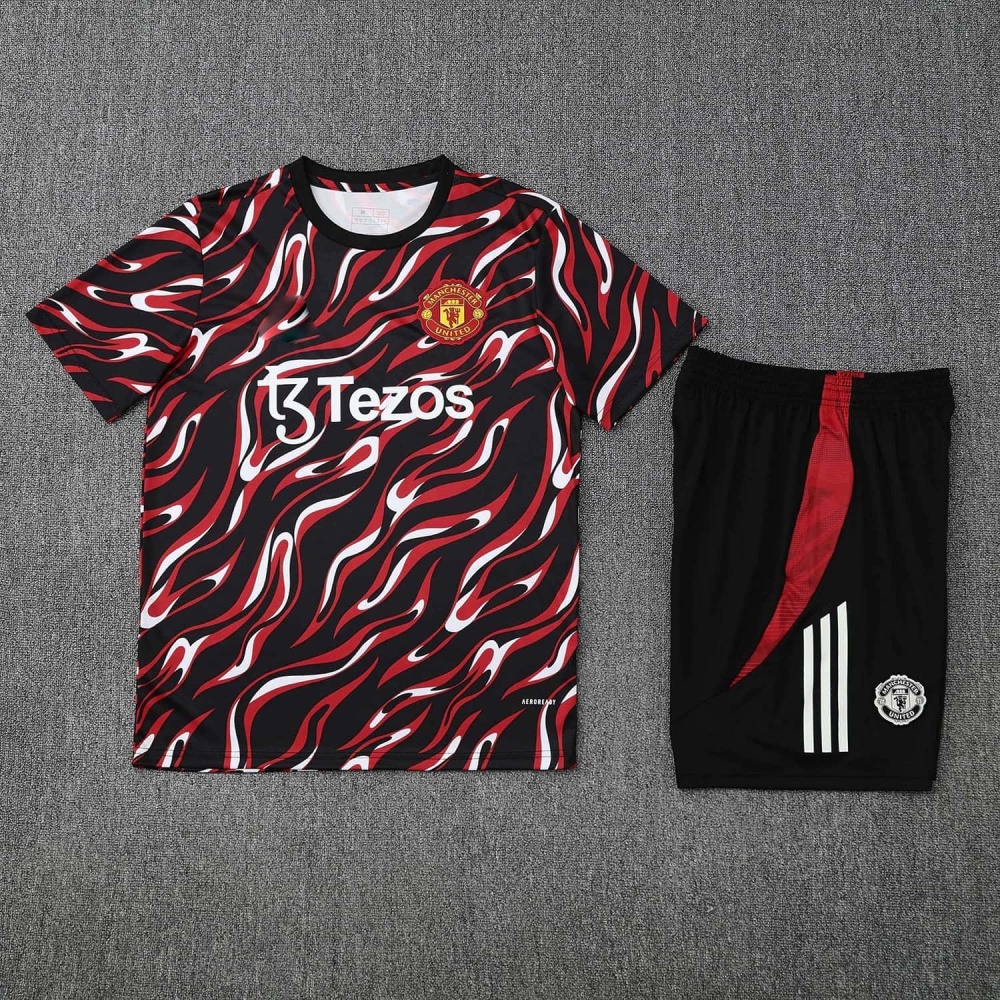 2526 season Manchester United F.C. Training clothes suit Short sleeve Fan version