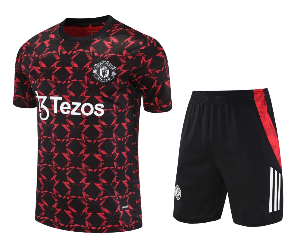 2526 season Manchester United F.C. Training clothes suit Short sleeve Fan version