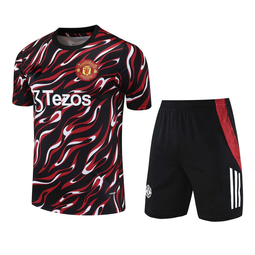 2526 season Manchester United F.C. Training clothes suit Short sleeve Fan version
