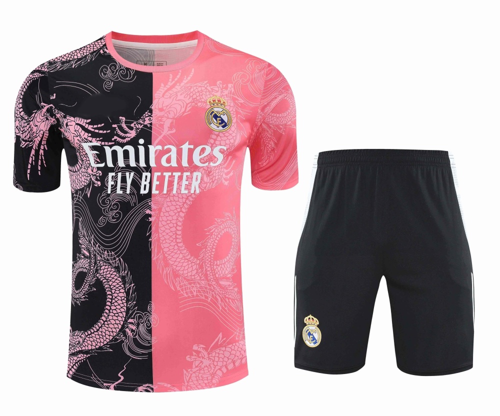 2526 season Real Madrid CF Training clothes suit Short sleeve Fan version