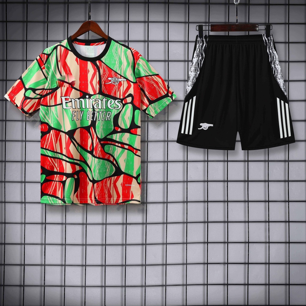 2526 season Arsenal F.C. Training clothes suit Short sleeve Fan version