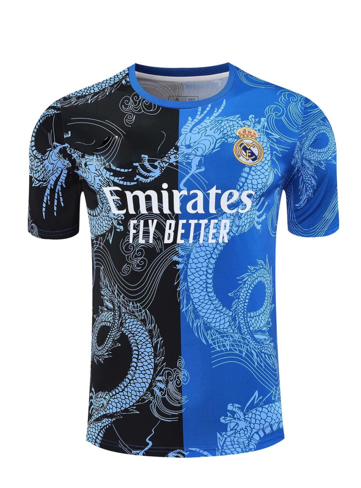 2526 season Real Madrid CF Training clothes suit Short sleeve Fan version