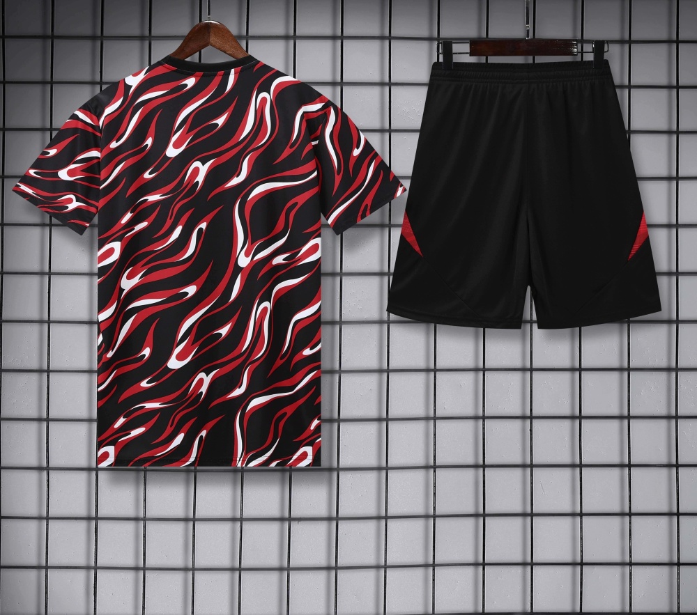2526 season Manchester United F.C. Training clothes suit Short sleeve Fan version