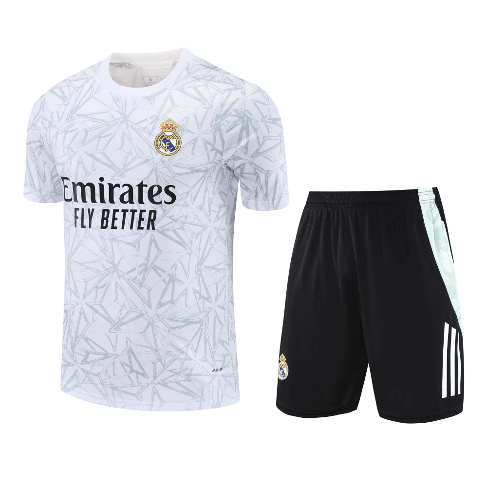 2526 season Real Madrid CF Training clothes suit Short sleeve Fan version