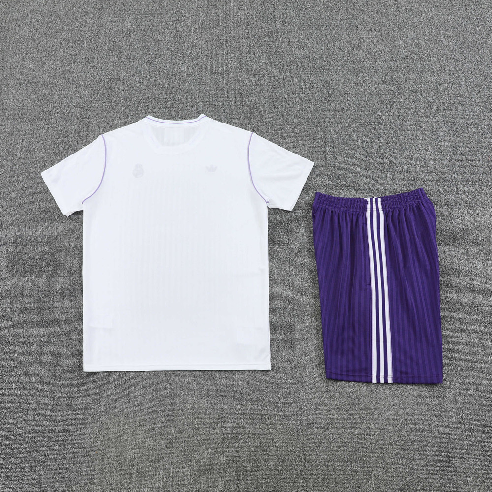 2526 season Real Madrid CF Training clothes suit Short sleeve Fan version