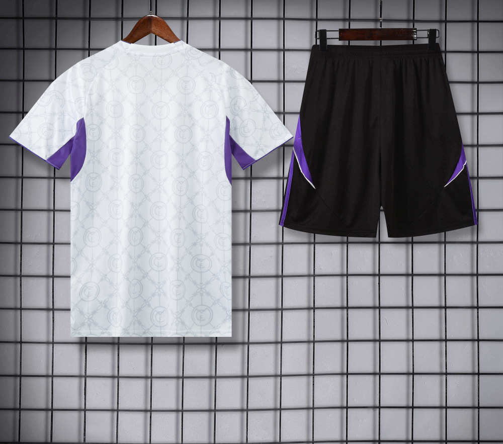 2526 season Real Madrid CF Training clothes suit Short sleeve Fan version