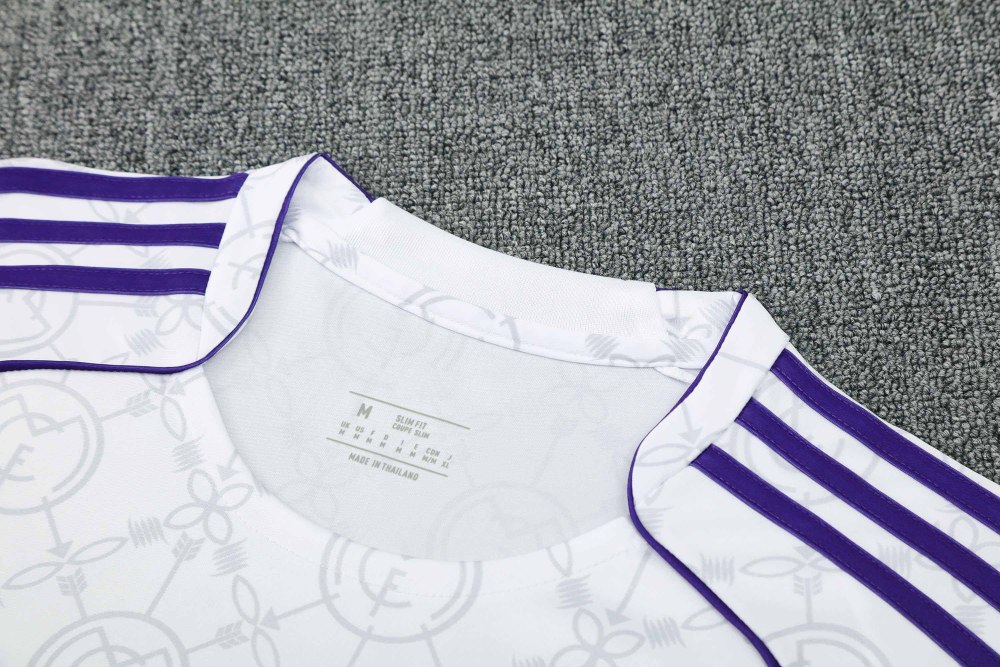 2526 season Real Madrid CF Training clothes suit Short sleeve Fan version