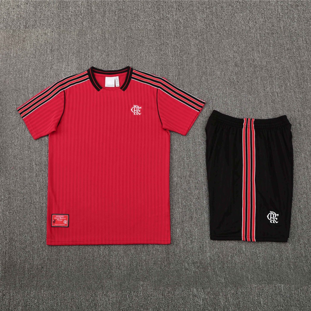2526 season CR Flamengo Training clothes suit Short sleeve Fan version