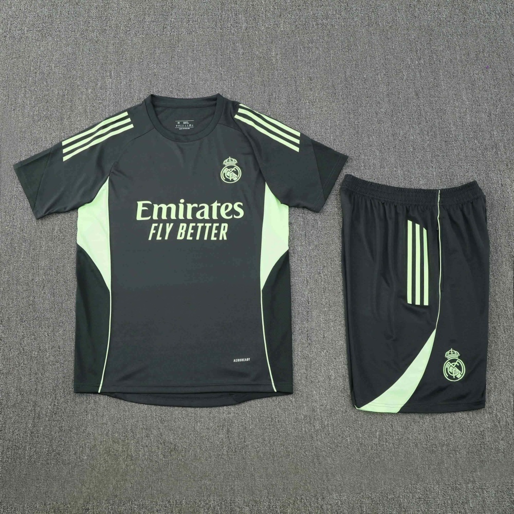 2526 season Real Madrid CF Training clothes suit Short sleeve Fan version