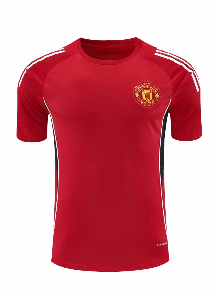 2526 season Manchester United F.C. Training clothes suit Short sleeve Fan version