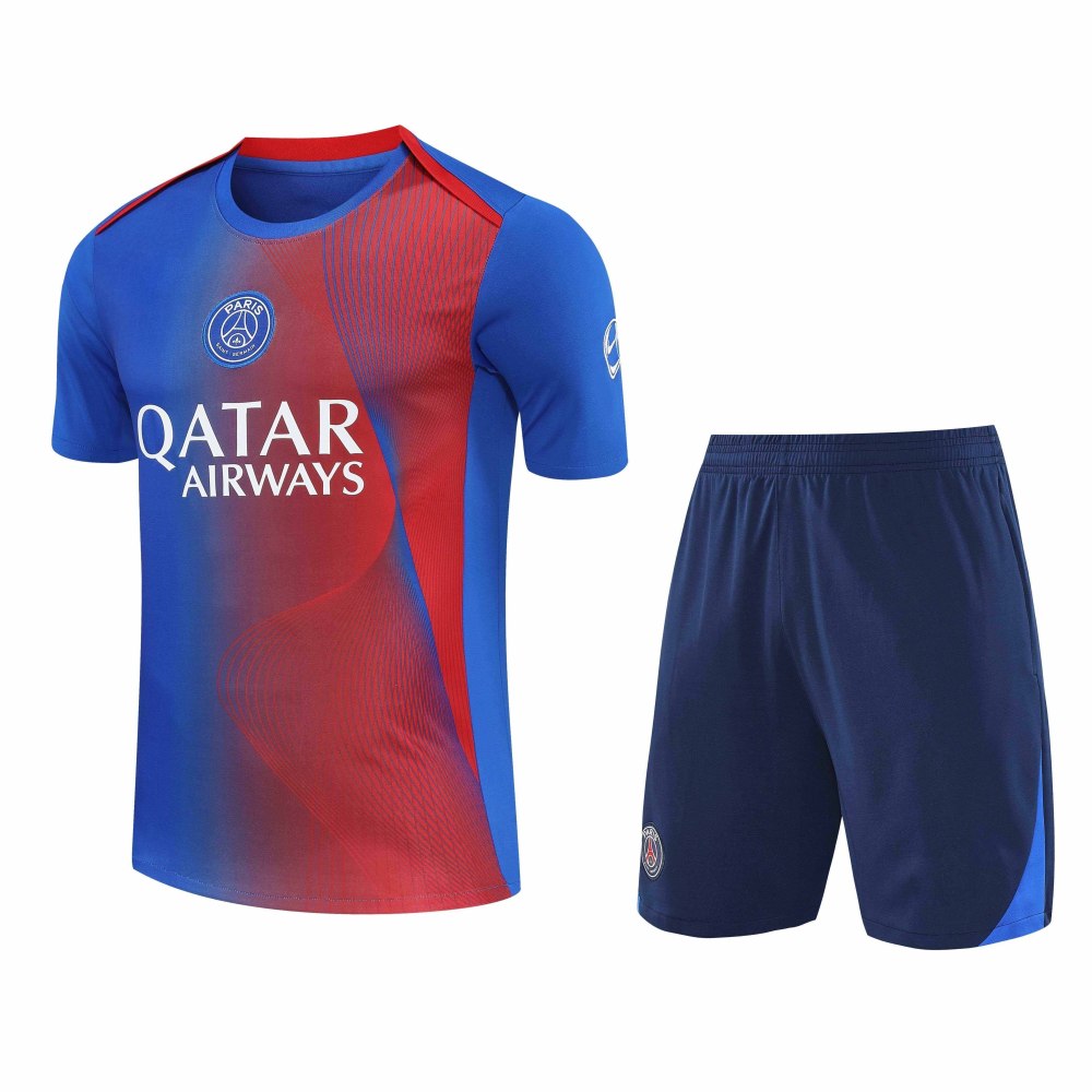2526 season Paris Saint-Germain F.C. Training clothes suit Short sleeve Fan version