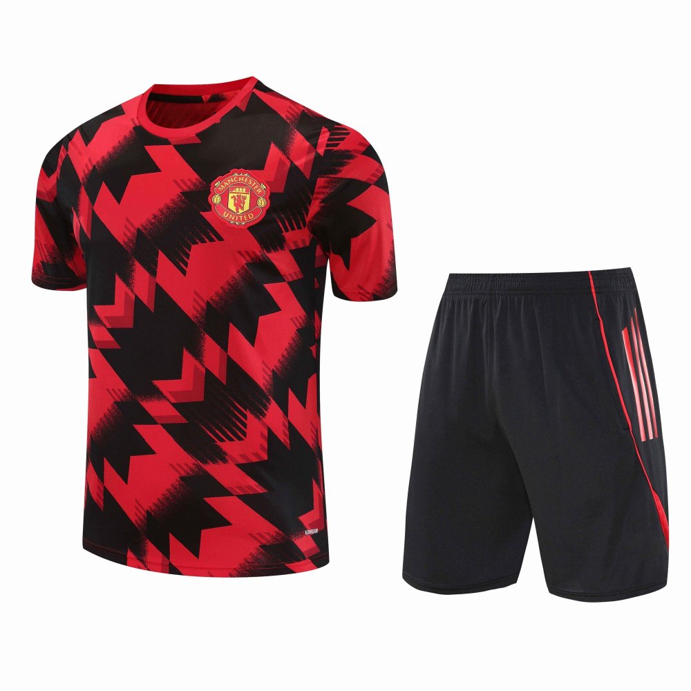 2526 season Manchester United F.C. Training clothes suit Short sleeve Fan version