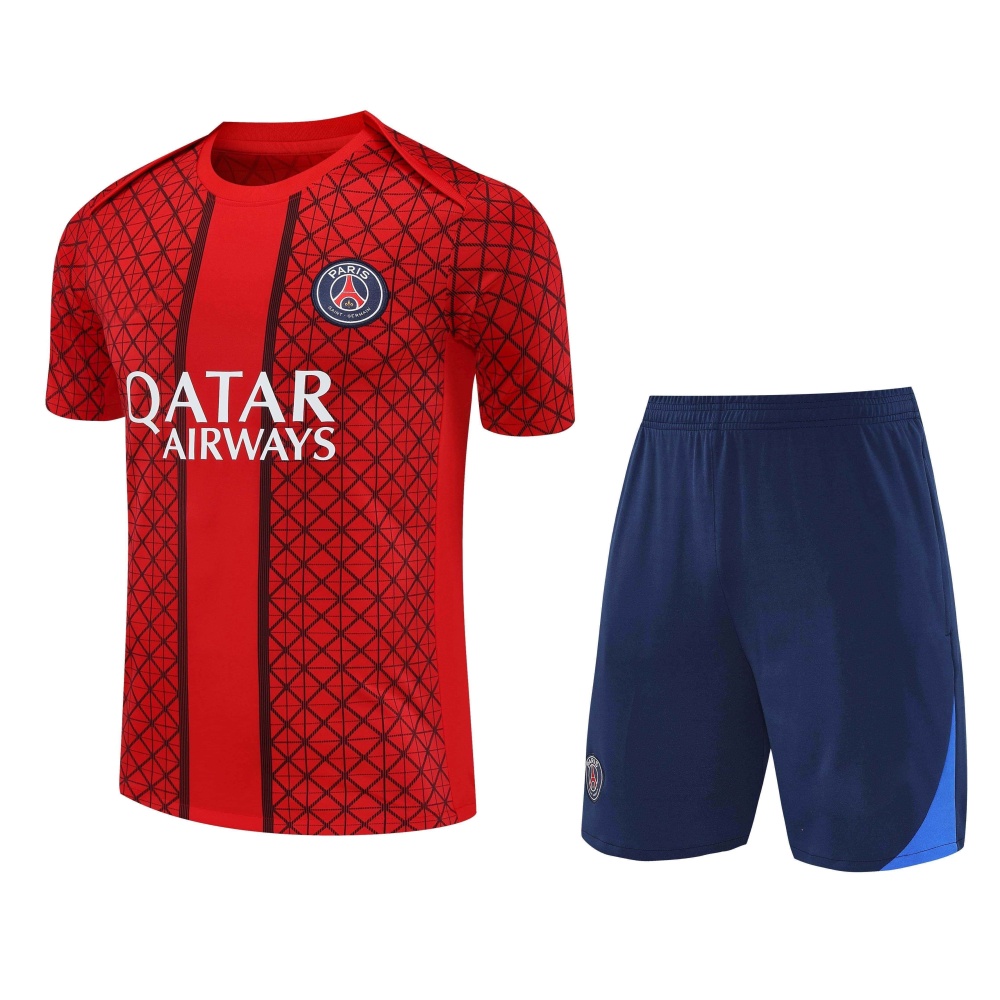 2526 season Paris Saint-Germain F.C. Training clothes suit Short sleeve Fan version