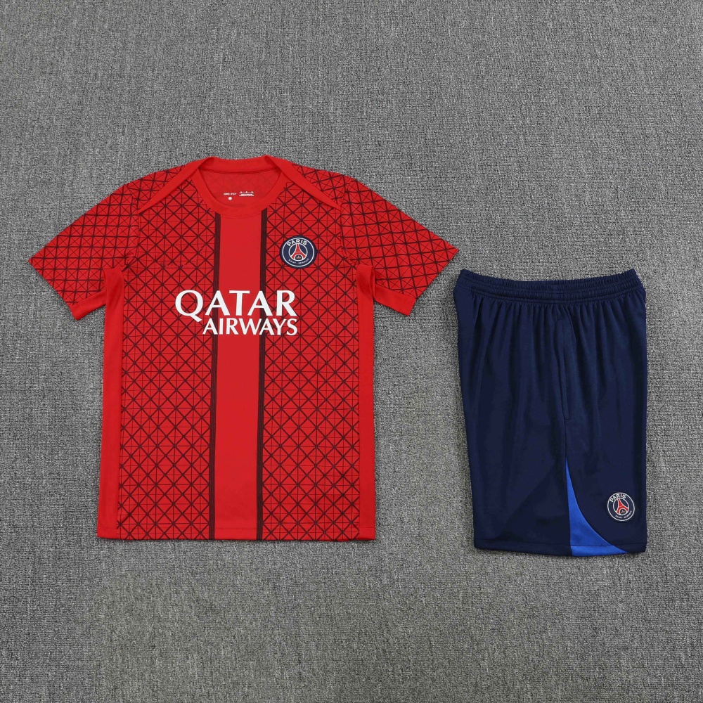 2526 season Paris Saint-Germain F.C. Training clothes suit Short sleeve Fan version